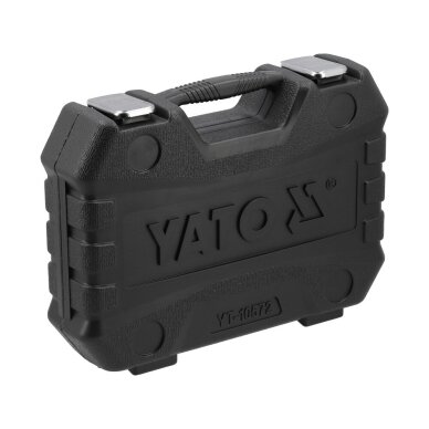 Smūginių E6-E24 galvučių ir antgalių T30-T70, M8-M18 rinkinys, 1/2" 25vnt. 4 Smūginių E6-E24 galvučių ir antgalių T30-T70, M8-M18 rinkinys, 1/2" 25vnt. 4