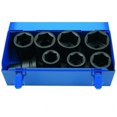 Smūginių galvučių rinkinys 27 - 50 mm - 8 vnt. Smūginių galvučių rinkinys 27 - 50 mm - 8 vnt.