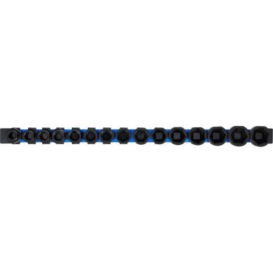 Smūginių galvučių rinkinys šešiakampės ypač plonos  12,5 mm.  (1/2")  10–24 mm.  15 vnt. 74700 2