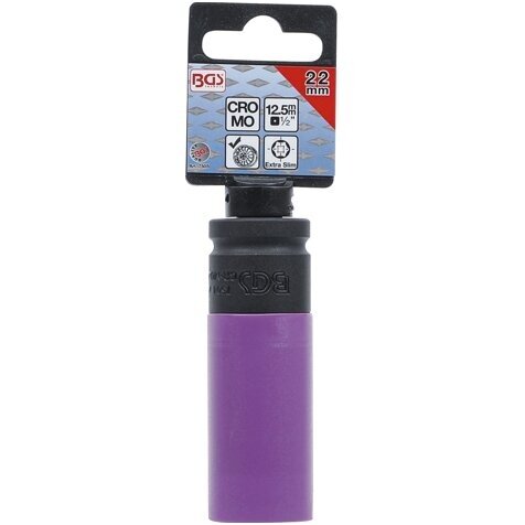 Smūginė galvutė su apsauga itin siaura (1/2") 22mm. 2 Smūginė galvutė su apsauga itin siaura (1/2") 22mm. 2