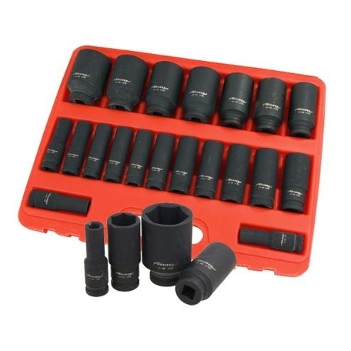 Smūginių ilgų galvučių rinkinys -12,5mm (1/2") - 10-38mm. - 20vnt. 7