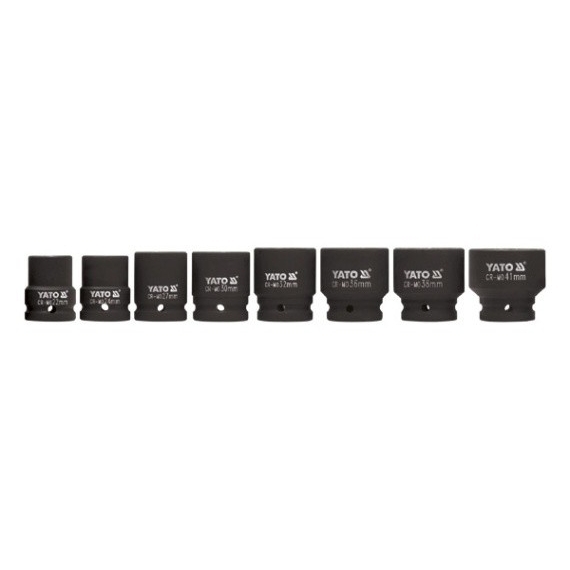 Smūginės galvutės 3/4", 8 vnt. Smūginės galvutės 3/4", 8 vnt.