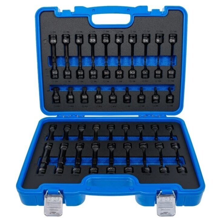 Smūginių antgalių 1/2" rinkinys Hex, Torx, Spline  56 vnt. 1