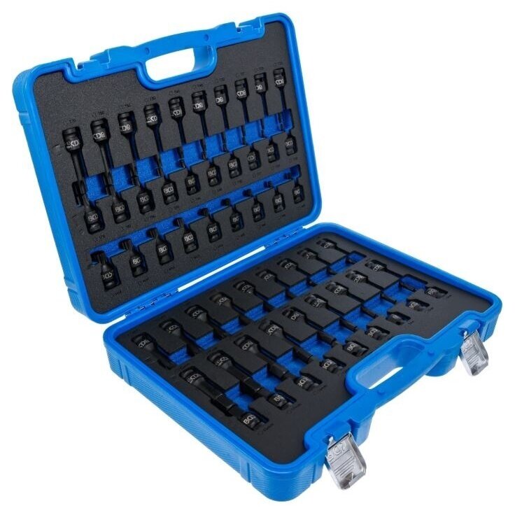 Smūginių antgalių 1/2" rinkinys Hex, Torx, Spline  56 vnt. 3