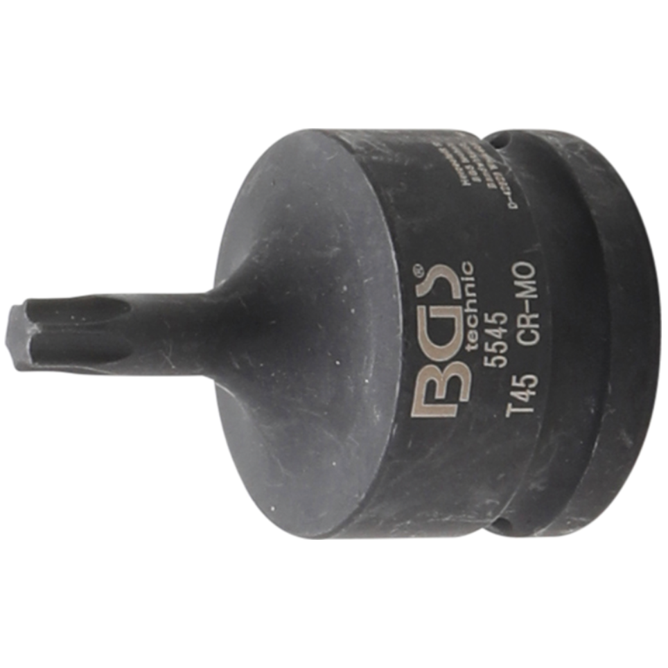 Smūginis antgalis - 20 mm (3/4") T-Star (Torx) T45 Smūginis antgalis - 20 mm (3/4") T-Star (Torx) T45