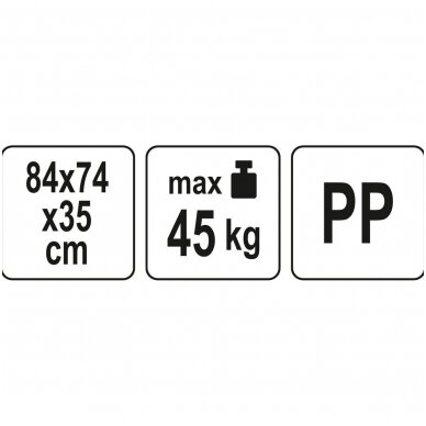 Sodo įrankių stovas su ratukais 84cm. 5 Sodo įrankių stovas su ratukais 84cm. 5