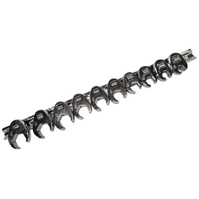 Šoninių raktų rinkinys 10 mm (3/8") 10 - 19 mm. 10 vnt. 2 Šoninių raktų rinkinys 10 mm (3/8") 10 - 19 mm. 10 vnt. 2