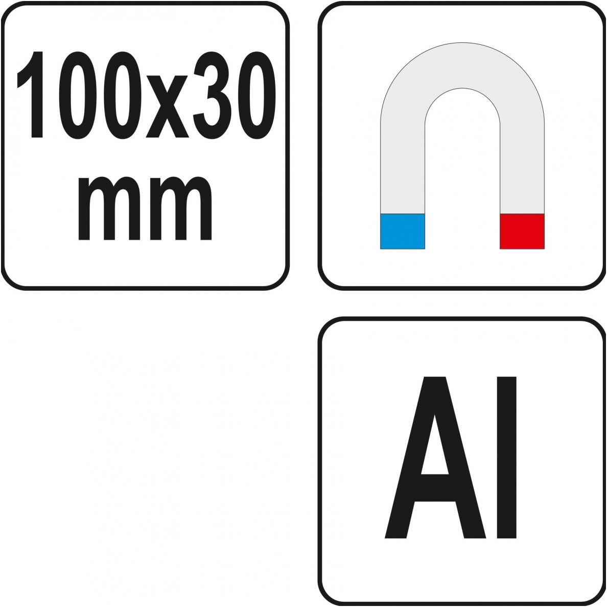 Spaustuvų lūpų apsaugos gumuotos - Aliuminis - 100 mm - 2 vnt. 2 Spaustuvų lūpų apsaugos gumuotos - Aliuminis - 100 mm - 2 vnt. 2