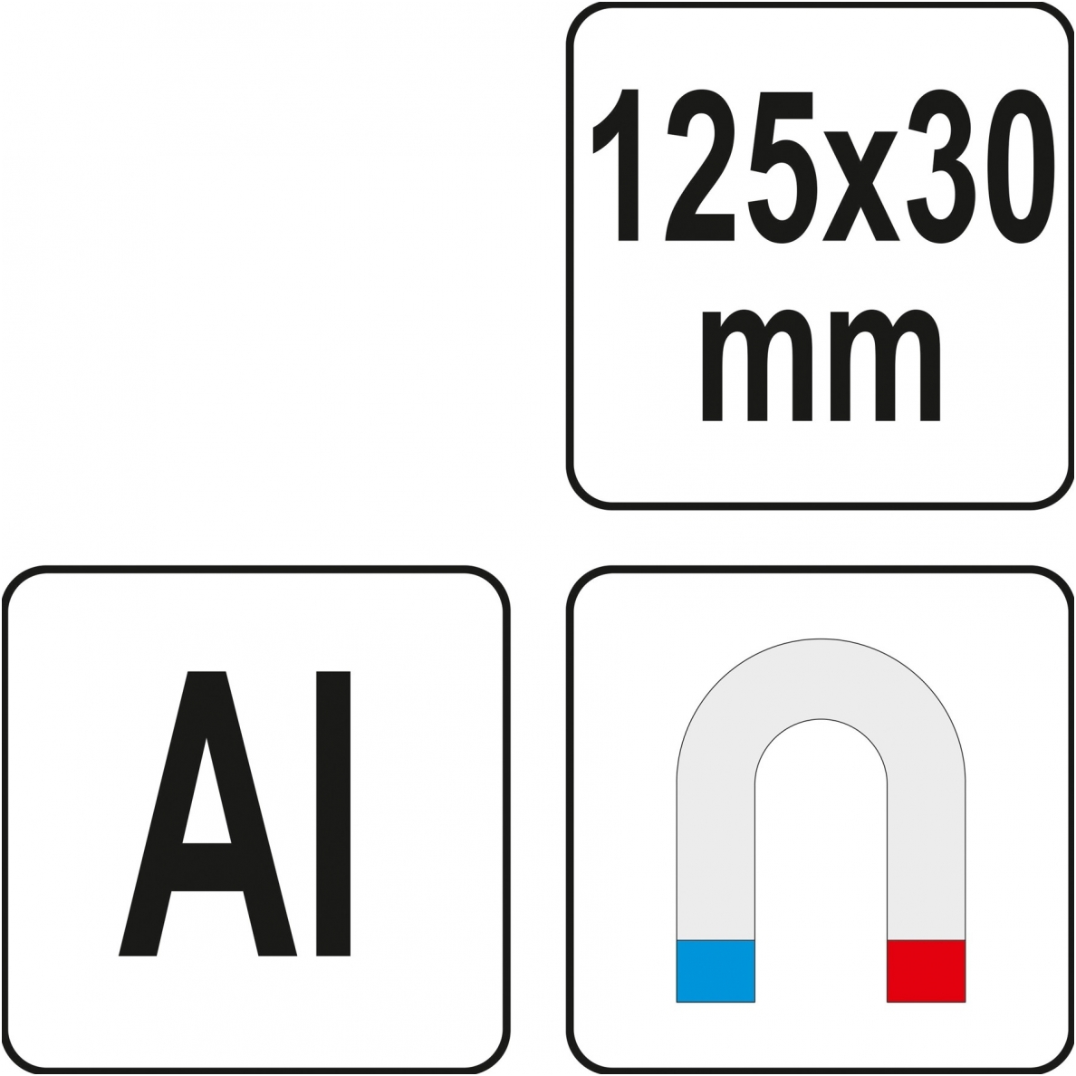 Spaustuvų lūpų apsaugos gumuotos - Aliuminis - 125 mm 2 vnt. 3 Spaustuvų lūpų apsaugos gumuotos - Aliuminis - 125 mm 2 vnt. 3