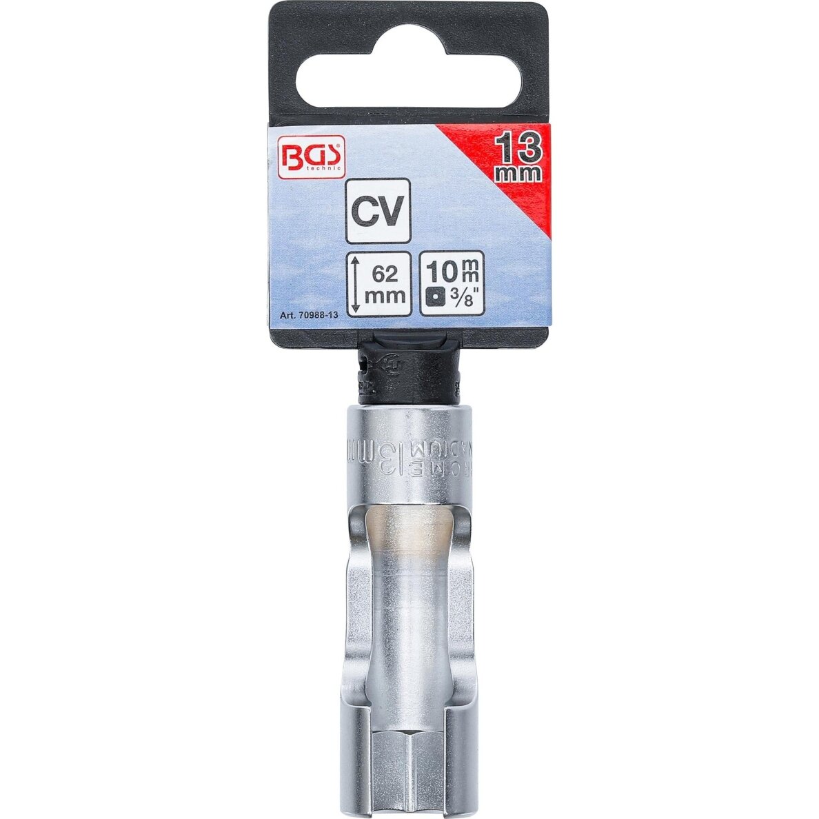 Speciali galvutė su įšpjova 10 mm (3/8") 13 mm. 2
