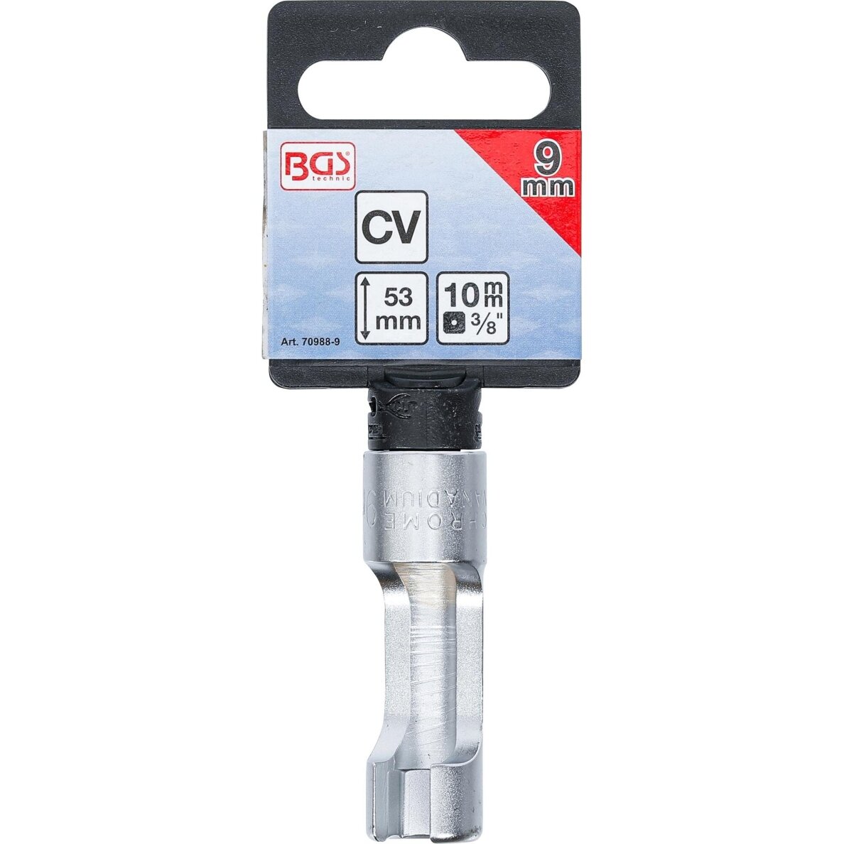 Speciali galvutė su įšpjova 10 mm (3/8") 9 mm. 2 Speciali galvutė su įšpjova 10 mm (3/8") 9 mm. 2