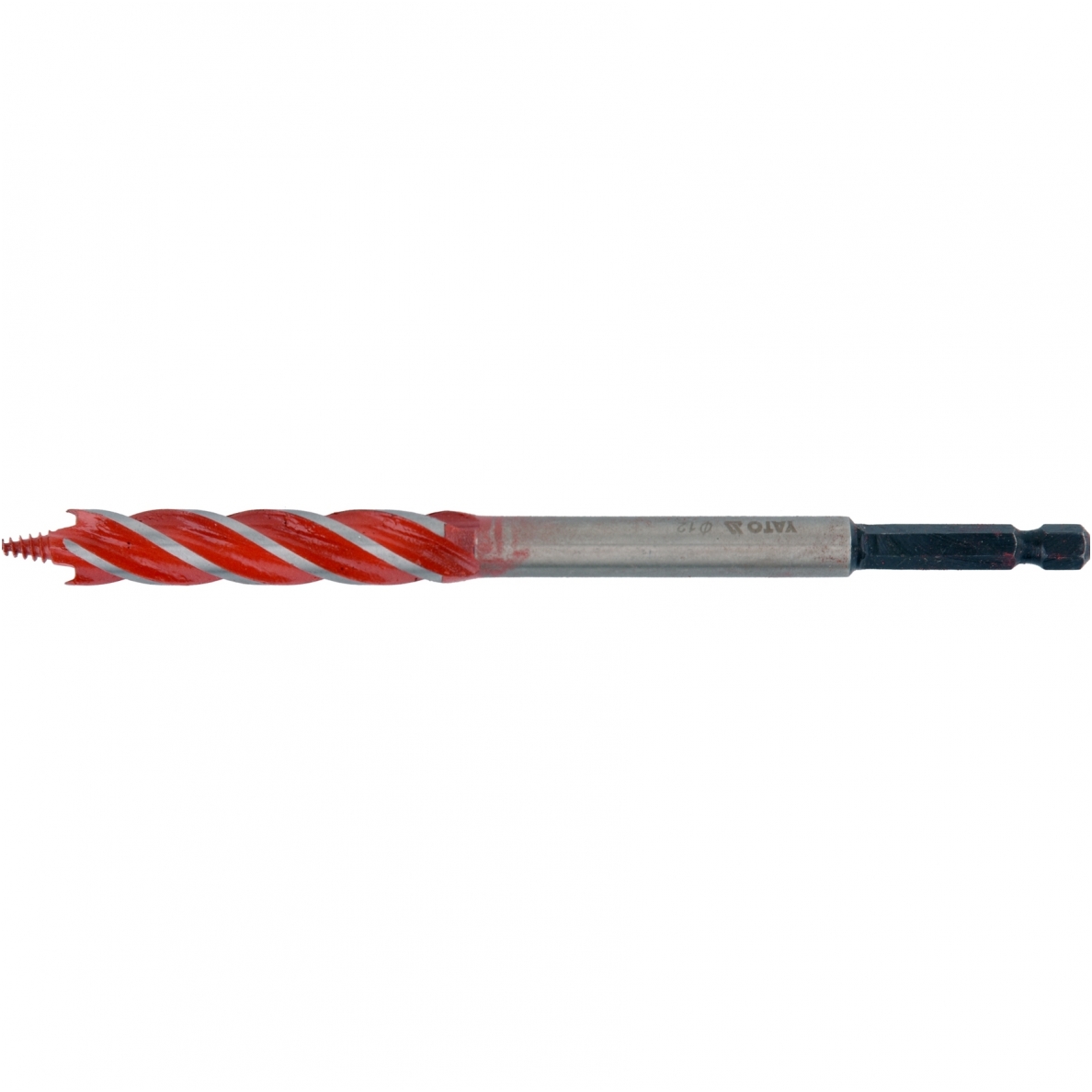 Spiralinis grąžtas medžiui - su hex (1/4") galu - 12 mm 1 Spiralinis grąžtas medžiui - su hex (1/4") galu - 12 mm 1