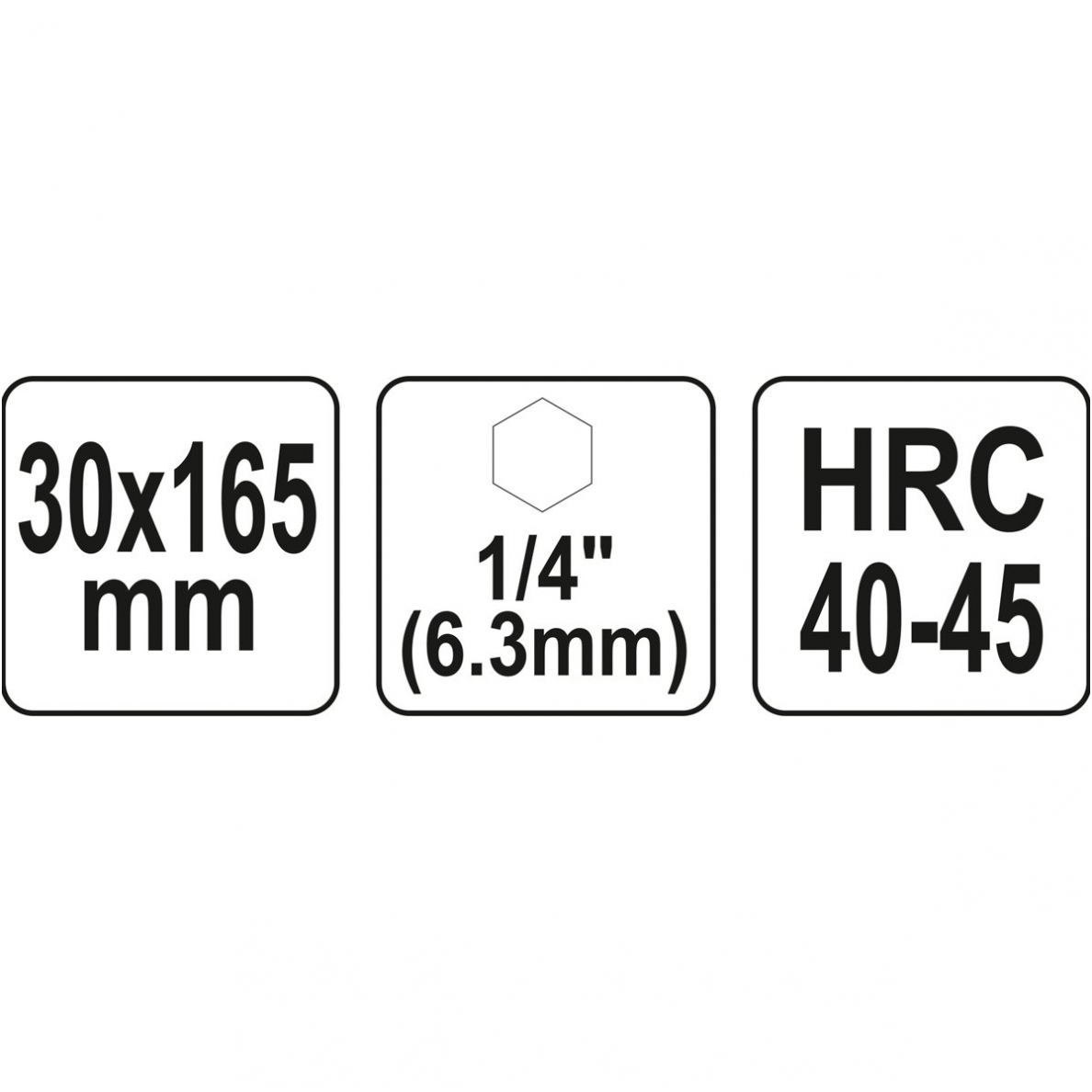 Spiralinis grąžtas medžiui - su hex galu - 30 mm 3 Spiralinis grąžtas medžiui - su hex galu - 30 mm 3