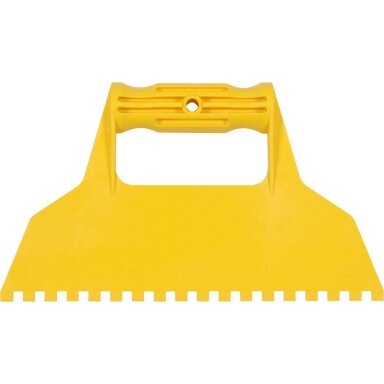 Špakliuotė / mentelė plastikinė su dantukais 225mm.