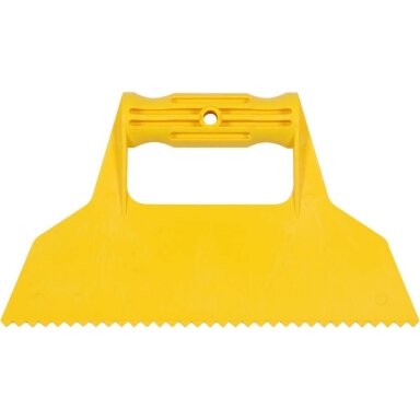 Špakliuotė / mentelė plastikinė su dantukais 225mm.
