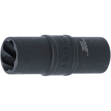 Speciali galvutė - sraigtinis ištraukiklis, Dvipusė (1/2") 19mm. Speciali galvutė - sraigtinis ištraukiklis, Dvipusė (1/2") 19mm.