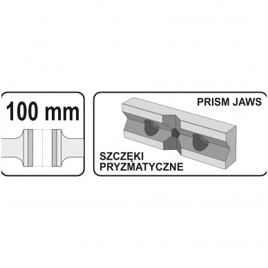 Spaustuvai mašininiai - 100 mm 4 Spaustuvai mašininiai - 100 mm 4