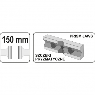 Spaustuvai mašininiai - 150 mm 4 Spaustuvai mašininiai - 150 mm 4