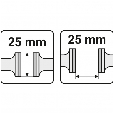 Spaustuvai rankiniai - 25 mm 3 Spaustuvai rankiniai - 25 mm 3