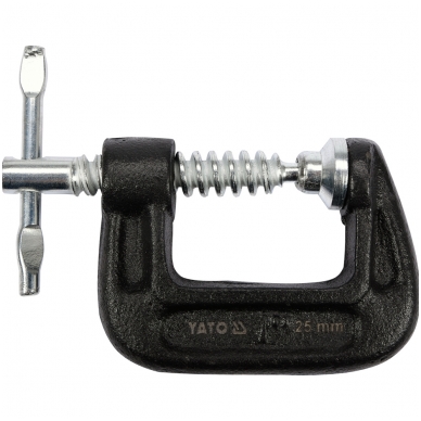 Spaustuvas su varžtu "C" tipo 1", 25mm. Spaustuvas su varžtu "C" tipo 1", 25mm.