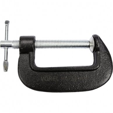 Spaustuvas su varžtu C tipo 2" 50mm. Spaustuvas su varžtu C tipo 2" 50mm.