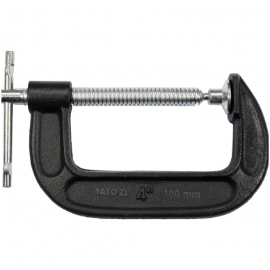Spaustuvas su varžtu "C" tipo 4", 100 mm Spaustuvas su varžtu "C" tipo 4", 100 mm