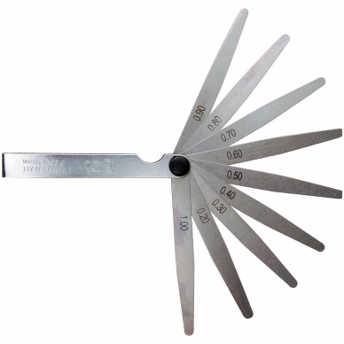 Tarpumačiai 0,05 - 1,0 mm, 13 vnt. Tarpumačiai 0,05 - 1,0 mm, 13 vnt.