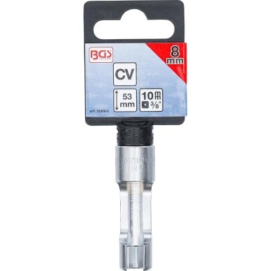 Speciali galvutė su įšpjova 10 mm (3/8") 8 mm. 2