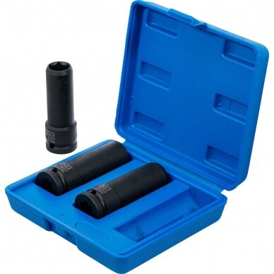 Specialių smūginių galvučių rinkinys 12.5mm. (1/2") 17/19/21mm. 3vnt. Specialių smūginių galvučių rinkinys 12.5mm. (1/2") 17/19/21mm. 3vnt.