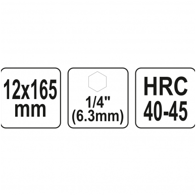 Spiralinis grąžtas medžiui - su hex (1/4") galu - 12 mm 3 Spiralinis grąžtas medžiui - su hex (1/4") galu - 12 mm 3