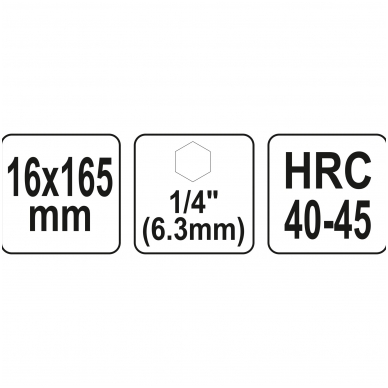 Spiralinis grąžtas medžiui | su hex (1/4") galu | 16 mm 3 Spiralinis grąžtas medžiui | su hex (1/4") galu | 16 mm 3
