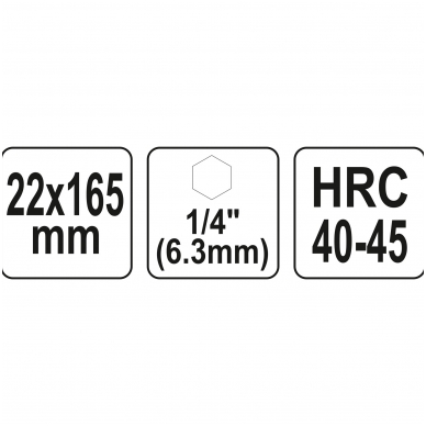 Spiralinis grąžtas medžiui - su hex (1/4") galu - 22 mm 2 Spiralinis grąžtas medžiui - su hex (1/4") galu - 22 mm 2