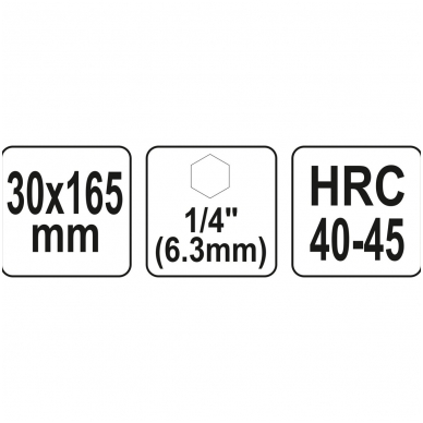 Spiralinis grąžtas medžiui - su hex galu - 30 mm 3 Spiralinis grąžtas medžiui - su hex galu - 30 mm 3