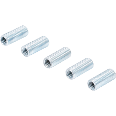 Srieginių įdėklų rinkinys, vidinis sriegis M6 x 1, išorinis sriegis M8 x 1, 5vnt.