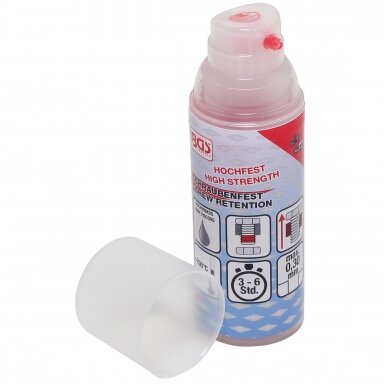 Sriegių fiksavimo skystis, didelis stiprumas, aukštas klampumas 50g., pompa dozatorius
