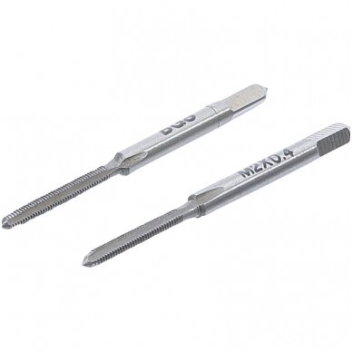 Sriegikliai pirmas ir galutinis sriegimas, M2 x 0.4, 2vnt. Sriegikliai pirmas ir galutinis sriegimas, M2 x 0.4, 2vnt.