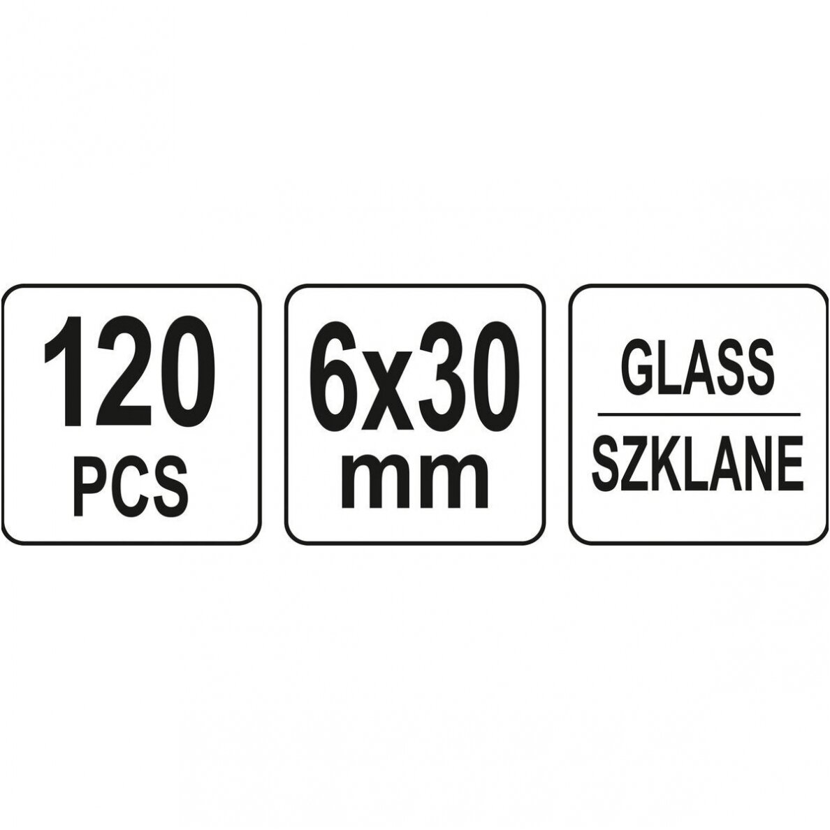 Stiklinių saugiklių asortimentas 6X30mm. 120vnt. 1 Stiklinių saugiklių asortimentas 6X30mm. 120vnt. 1