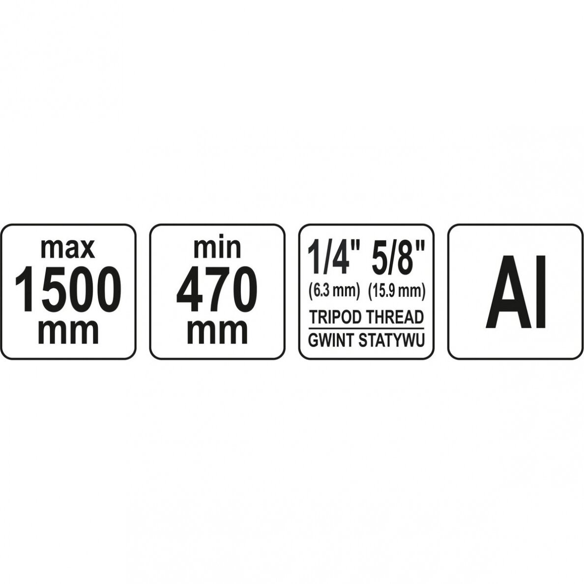 Stovas trikojis aliuminis 150cm. 3 Stovas trikojis aliuminis 150cm. 3