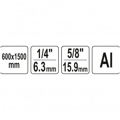Stovas trikojis aliuminis 0,6m. - 1,5m. 4