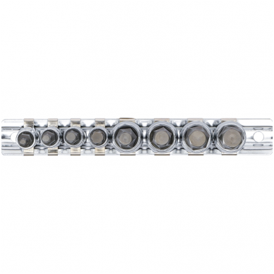 Sugadintų šešiakampių išsunkėjai (1/4")/(3/8") 3 -10mm - 8vnt. 2 Sugadintų šešiakampių išsunkėjai (1/4")/(3/8") 3 -10mm - 8vnt. 2