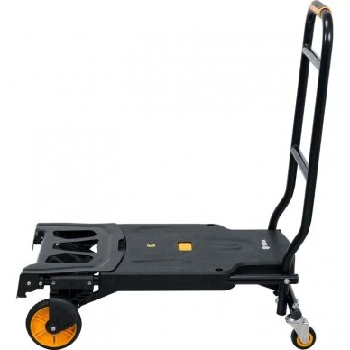 Sulankstomas transportavimo vežimėlis 2 viename, keliamoji galia 130kg. 2 Sulankstomas transportavimo vežimėlis 2 viename, keliamoji galia 130kg. 2
