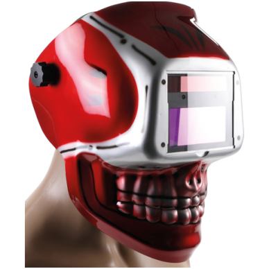 Suvirinimo šalmas "SKULL" automatinis tamsėjimas 2 Suvirinimo šalmas "SKULL" automatinis tamsėjimas 2