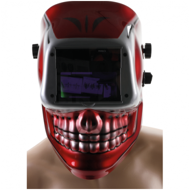 Suvirinimo šalmas "SKULL" automatinis tamsėjimas Suvirinimo šalmas "SKULL" automatinis tamsėjimas