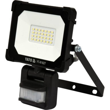 Šviesos diodų lempa - prožektorius  su judesio davikliu   SMD LED 20W 1800LM