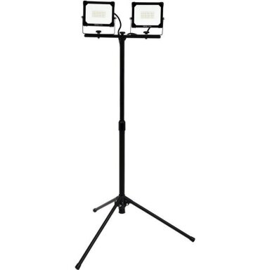 Šviesos diodų lempa - prožektorius su stovu SMD LED 2 x 30W 5400 LM