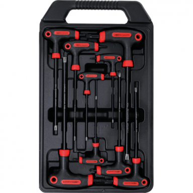 T-rankenėlių atsuktuvų rinkinys T-Star su skyle (Torx) T10-T50 9vnt.
