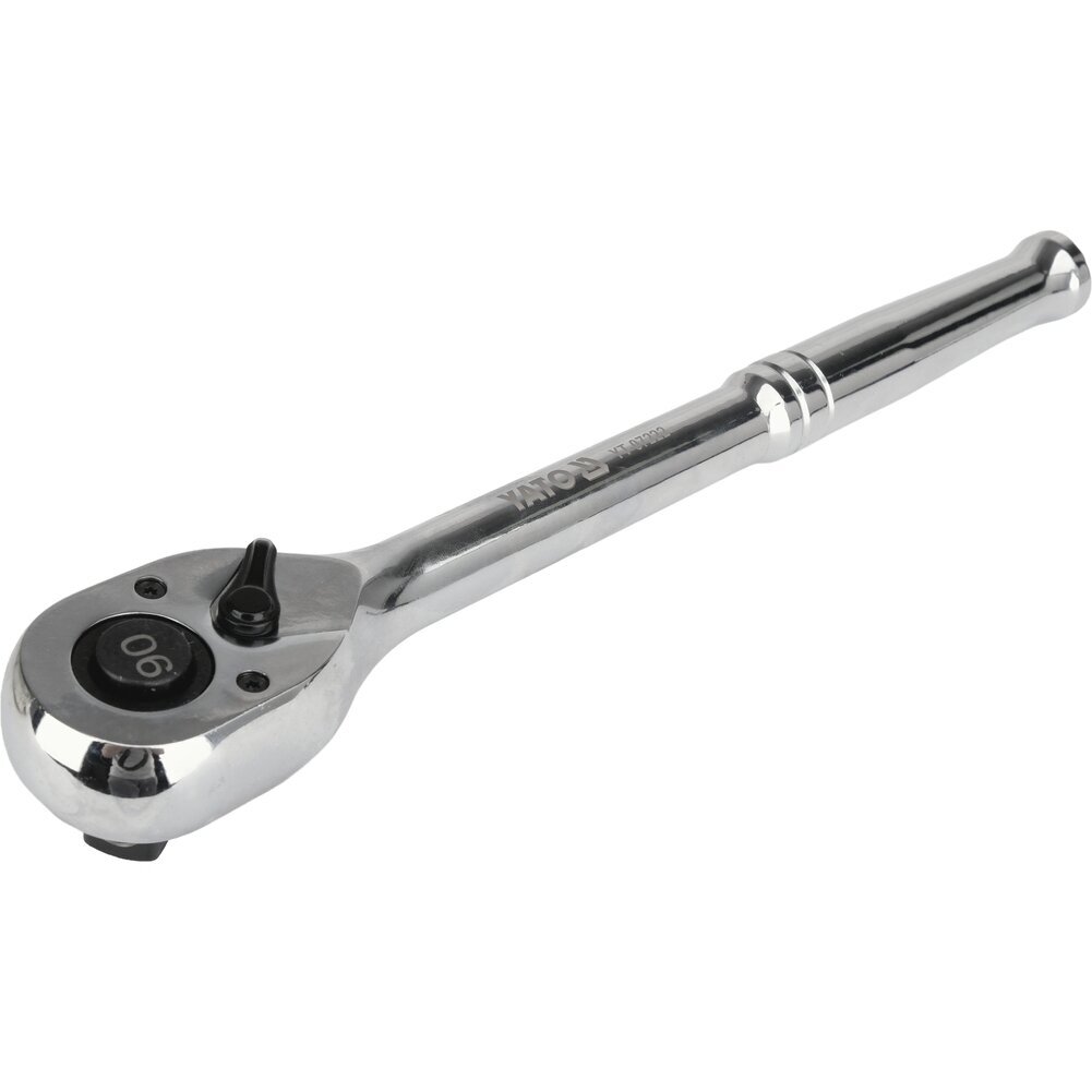 Terkšlė galvutėms chromuota 1/2" 250 mm. 90 dantukų 5 Terkšlė galvutėms chromuota 1/2" 250 mm. 90 dantukų 5