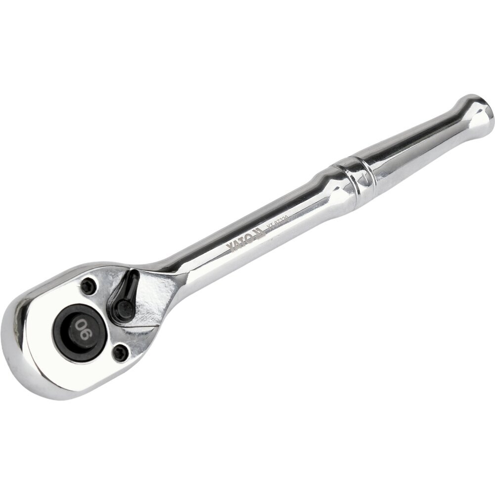 Terkšlė galvutėms chromuota 1/4" 150 mm. 90 dantukų Terkšlė galvutėms chromuota 1/4" 150 mm. 90 dantukų