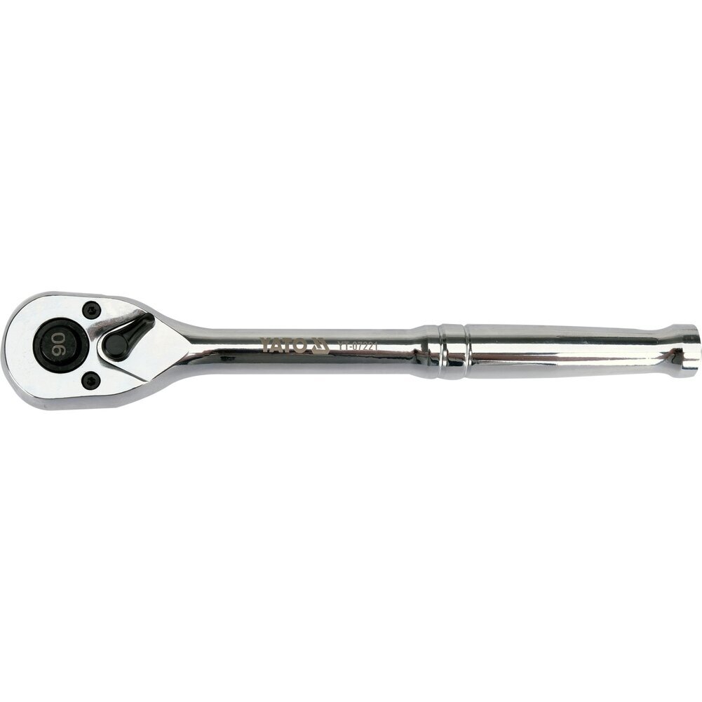 Terkšlė galvutėms chromuota 3/8" 200 mm. 90 dantukų 3 Terkšlė galvutėms chromuota 3/8" 200 mm. 90 dantukų 3