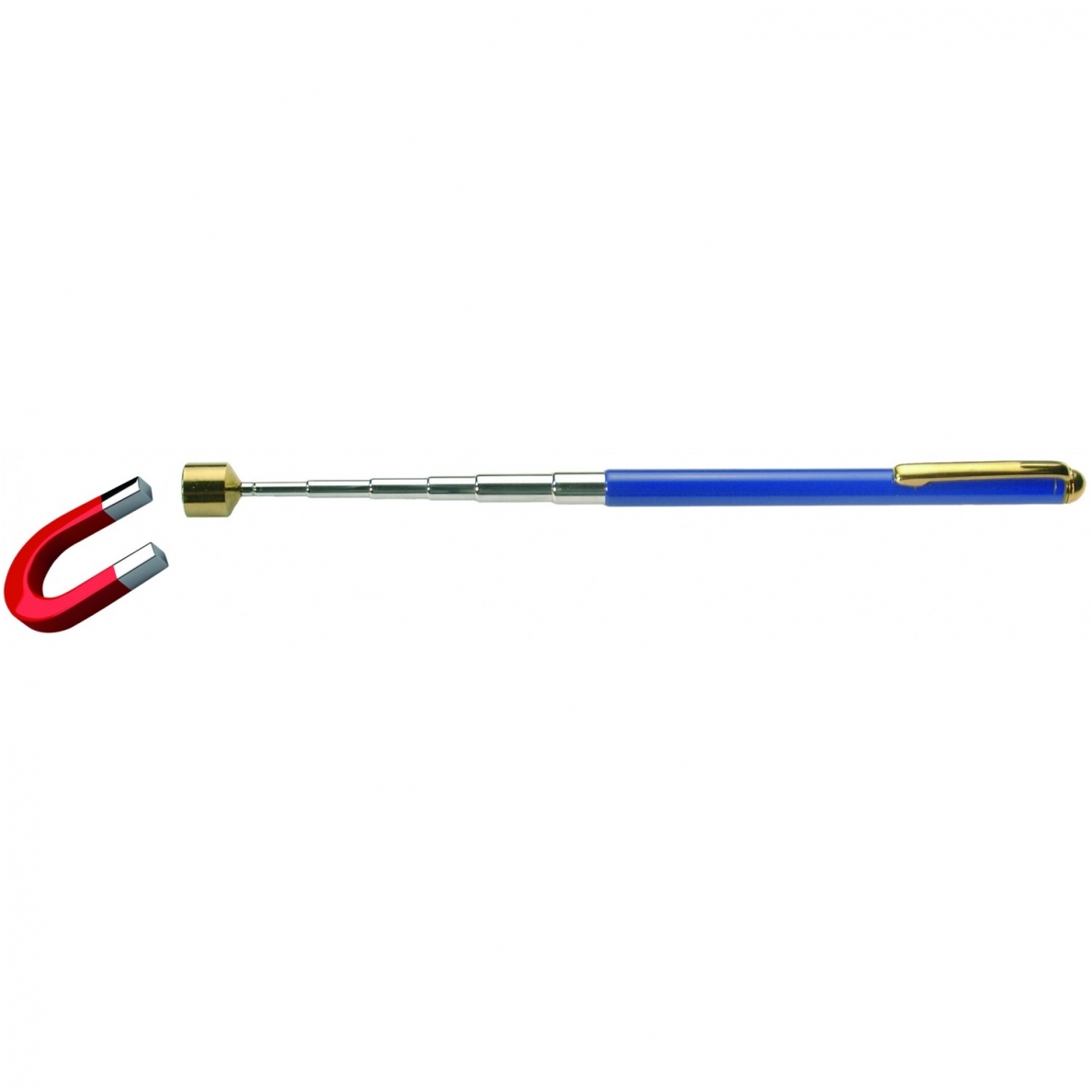 Teleskopinis ištraukiamas magnetas iki 630 mm, 2.2 kg Teleskopinis ištraukiamas magnetas iki 630 mm, 2.2 kg